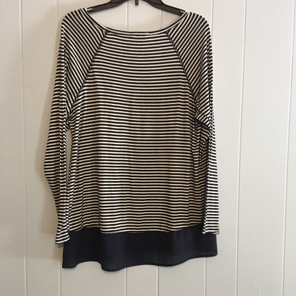 Jack & Mia navy and white striped top - Picture 7 of 8